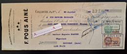 ● F. POUS Ainé - Collioure 1930 - Peroneille Py - Salaisons En Gros - Anchois Sardines - Pyrénées Orientales - Blacher - Wissels