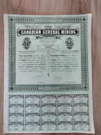 Acion De 1 Dollar Canadian General Mining --- Lot De 10 Exemplaires ---- - Autres & Non Classés