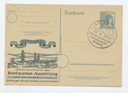1947 All. Bes. Privatganzsache P962 Mit Farbigem Zudruck Briefmarkenausstellung Göttingen - Interi Postali