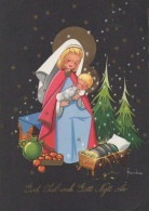 Vergine Maria Madonna Gesù Bambino Natale Religione Vintage Cartolina CPSM #PBP953.IT - Vergine Maria E Madonne