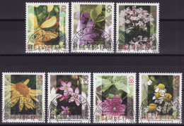 Schweiz: Satz SBK-Nr. 1073-1079 (Dauermarken Heilpflanzen, 1. Auflage 2003) ET-gestempelt - Used Stamps
