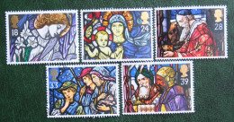 Natale Weihnachten Xmas Noel Kerst (Mi 1421-1425) 1992 Used Gebruikt Oblitere ENGLAND GRANDE-BRETAGNE GB GREAT BRITAIN - Gebruikt