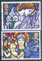 Natale Weihnachten Xmas Noel Kerst (Mi 1421-1422) 1992 Used Gebruikt Oblitere ENGLAND GRANDE-BRETAGNE GB GREAT BRITAIN - Used Stamps