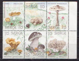 Sweden MNH Set - Mushrooms