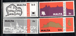 MALTA 1975 EUROPEAN ARCHITECTURAL HERITAGE YEAR COMPLETE SET SERIE COMPLETA  MNH - Malta