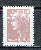 4475 B Mariane De Beaujard 0,95 € Lilas Brun Sans Bande De Phosphore - Unused Stamps