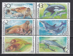 Bulgaria 1991 - Marine Mammals, Mi-Nr. 3959/64, MNH** - Ungebraucht