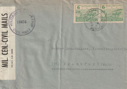 Allemagne Zone Soviétique Lettre Censurée Schkopau 1946 - Brieven En Documenten