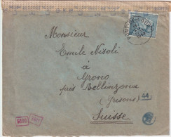 Zensur Brief  Pont De Loup - Grono        1943 - Cartas & Documentos