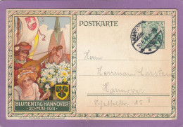 BLUMENTAG HANNOVER 20 MAI 1911. - Cartes Postales