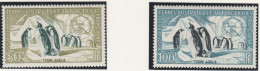 TAAF Poste Aérienne N° 2 + 3 Neufs MNH Manchots - Penguins - Unused Stamps