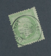 FRANCE - N° 20 OBLITERE AVEC CAD LIVERNOY DU 14 JUILLET 1868 - 1862 - COTE : 10€ - 1862 Napoléon III