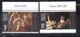 MALTA 1975 EUROPA CEPT PAINTING DIPINTI COMPLETE SET SERIE COMPLETA MNH - Malta