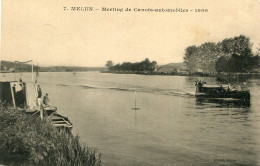 Carte MELUN Meeting De Canots Automobiles En 1909 - Melun