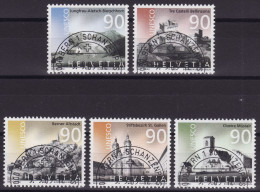 Schweiz: Satz SBK-Nr. 1096-1100 (UNESCO - Welterbe Der Schweiz 2003) ET-gestempelt - Used Stamps