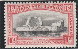 Falkland Islands 1933 1d Centenary Of British Administration SG128 MNM Iceberg - Falkland