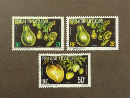 POLYNESIE FRANCAISE, Timbres De Service, Année 1977, YT N° 10B-11B-13B Oblitérés,, Dent.13 - Oficiales