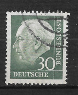 ALLEMAGNE   FÉDÉRALE " N°  125A " HEUSS " - Used Stamps
