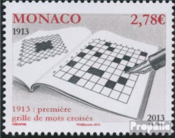 Monaco 3156 (kompl.Ausg.) Postfrisch 2013 Kreuzworträtsel - Neufs