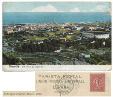 Espagne España Sta Cruz De Tenerife, TB_1906 Timbre 10c Rouge Postes Republique Française_Nobrega's English Bazar 3220 - Tenerife