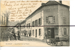 CPA  . D38. SAINT-CHEF . Quartier De La Poste . Quincaillerie   Neyret , Café - Saint-Chef