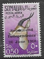 Somalia Independence Stamp Mnh ** 1960 50 Euros - Somalia