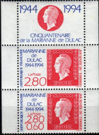 FRANCE - YT N° 2864 Aa "Marianne De DULAC" En Paire + Vignette. SEULE PROPOSITION Sur DELCAMPE Sous Cette Forme. - Unused Stamps