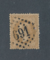 FRANCE - N° 28B OBLITERE AVEC GC 691 CAEN - 1868 - COTE : 8€ - 1863-1870 Napoléon III Lauré