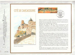 " LA CITE DE CARCASSONNE " Sur Feuillet CEF De 2000. N° 1485. N° YT 3302 Parfait état FDC à Saisir !!! - Châteaux