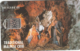 Malta, MLT-0011C, Christmas 1992 - Digit 43579 - SC4, Matt Surface, 12/92 - Nativity - Topcondition - Malte