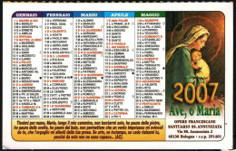 ITALIA 2007 - CALENDARIO TASCABILE - OPERE FRANCESCANE SANTUARIO SS. ANNUNZIATA - AVE, O MARIA - I - Klein Formaat: 2001-...