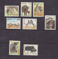 Rwanda 1984 Zebras And Kaffir Buffalos MNH ** - Nuevos