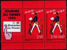 FRANCE - YT N° 2793 Aa "JOURNEE DU TIMBRE 1993" En Paire + Vignette. SEULE PROPOSITION Sur DELCAMPE Sous Cette Forme. - Nuevos