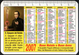 ITALIA 2007 - CALENDARIO TASCABILE - PRIMAVERA MISSIONARIA - SAN GASPARE DEL BUFALO - COLLEGIO PREZIOSISSIMO SANGUE - I - Formato Piccolo : 2001-...