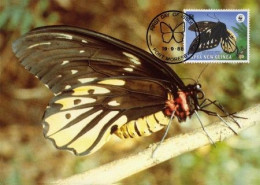 CM Papua New Guinea/WWF Protected Butterfly 1988 Queen Alexandra's Birdwing - Schmetterlinge