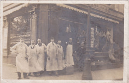 CPA - FRANCE - CARTE-PHOTOS BOUCHERIE à IDENTIFIER - PEUT-ÊTRE PARIS? - Animation -21-04-24 - Foto's