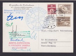 Arktis 1. Deutsche Nordpol Expedition Original Teilnehmer Autographen Autogramme - Covers & Documents