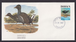 Dominica Karibik Fauna Vögel Teichhun Schöner Künstler Brief - Dominica (1978-...)