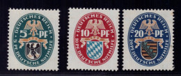 Deutsches Reich Michel Nr.375-377,postfrisch - Sonstige & Ohne Zuordnung