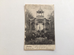 Carte Postale Ancienne (1902) Nivelles Kiosque Du Parc - Nijvel