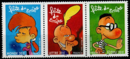 FRANCE - YT N° 3751a "JOURNEE DU TIMBRE 2005" Triptyque. SEULE PROPOSITION Sur DELCAMPE Sous Cette Forme. - Unused Stamps