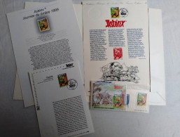 FRANCE 1999 ADVENTURES OF ASTERIX FFICIAL FOLDER (CONTAIN OFFICIAL DOCUMENTS MINIATURE SHEETS STAMPS AND DIE PROOF) MNH - Stripsverhalen