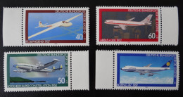 1980 Bund, Satz - Jugendmarken Hist. Flugzeuge - Postfrisch - MiNr. 1040-43 - Airplanes