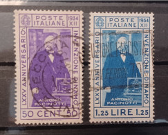 Italia Regno 1934-1935 Serie Pacinotti Usata - Oblitérés