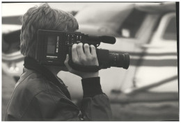 C5527/ Pressefoto Nordmende Video Movie Kamera VHS 1984 24,5 X 16,5 Cm  - Advertising