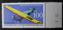 1991 Bund,  - Historische Luftbeförderung 100 Fokker - Postfrisch - MiNr. 1524 - Airplanes