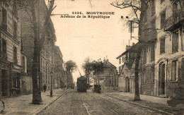 MONTROUGE AVENUE DE LA REPUBLIQUE TRAMWAY - Montrouge