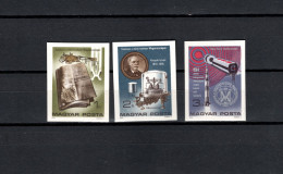 Hungary 1976 Space, Metrical System Set Of 3 Imperf. MNH - Europe