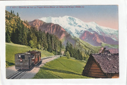 CPA :  14 X 9  -  Chemin De Fer Le Fayet-Mont-Blanc Et Dôme De Miage - Saint-Gervais-les-Bains