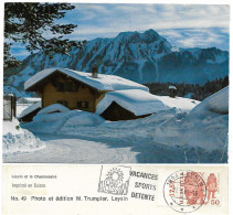 SUISSE 1981 Leysin Et Le Chamossaire, Timbre 27-3-81 HELVETIA_TTB - Leysin